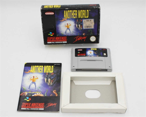 Another World - Komplet i Æske - SNES - (SCN) (B Grade) (Genbrug)